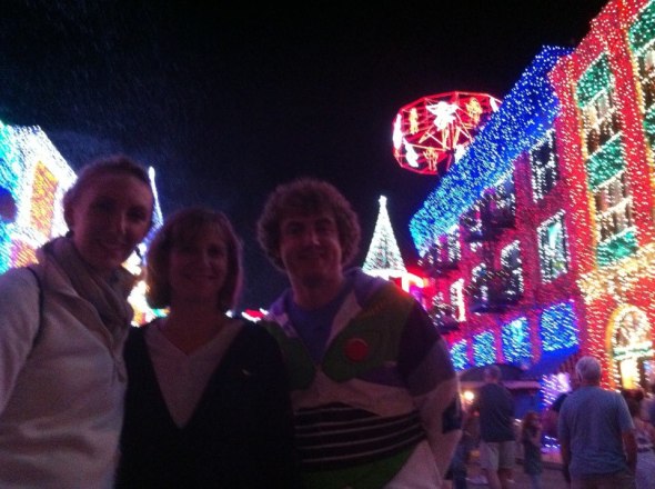 Me, my mom, and my brother after a well-run race at Hollywood Studios at Disney. 